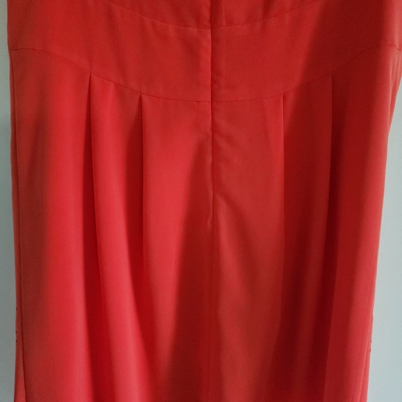 Julia Jordan Orange Laser Cut Shift Dress Size 10 - Picture 8 of 9
